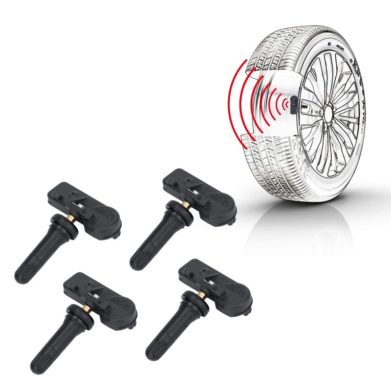 SEINECA 4Pack 20923680 315MHz Tire Pressure Monitoring System(TPMS) Sensor Compatible with Chevy Silverado GMC Sierra Cadillac ATS Buick Enclave Hummer Pontiac Saturn Cruze Camaro Impala Traverse Suburban - Image 1